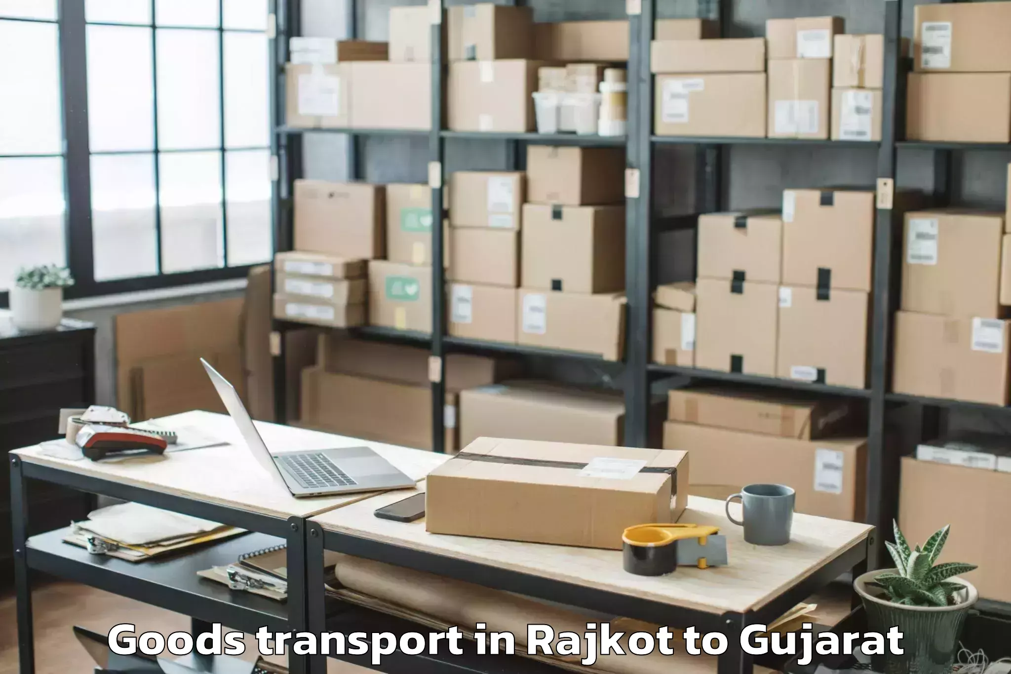 Book Rajkot to Khambhalia Goods Transport Online